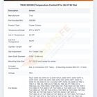 TRUE 300382 Temperature Control 9F to 36.5F W/ Dial