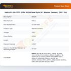 Hatco 02-08-105D 208V 800W New Style 36" Warmer Element, .260" DIA