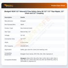 Blodgett 18261 1/2" Natural/LP Gas Safety Valve W/ 1/2" X 5" Pipe Nipple, 1/2" Union and  1/2" Coupling