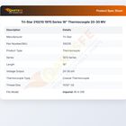 Tri-Star 310210 Thermocouple 18" 20-30mV 1970 Series