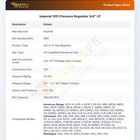 Imperial 1051 Gas Pressure Regulator 3/4" LP