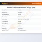 Southbend 1175300 Range Door Switch 125/250V 15 Amp