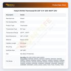 Hobart 913153 Thermostat RX 3/8" X 6" 200-400&deg;F 24V