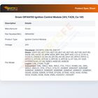 Groen GR144150 Ignition Control Module 24V, F429, Ca-145