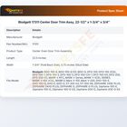 Blodgett 17311 Center Door Trim Assy,  22-1/2" x 1-3/4" x 3/4"