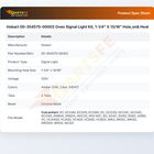 Hobart 00-354575-00002 Oven Signal Light Kit, 1-1/4" X 13/16" Hole,on& Heat