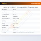 Garland 227181-1 3/8" FPT Thermostat, 200-550&deg;F Temperature Range
