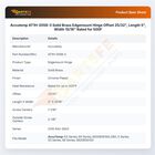 Accutemp AT1H-2058-3 Solid Brass Edgemount Hinge Offset 25/32", Length 5", Width 15/16" Rated for 500F