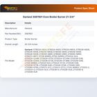 Garland 3087601 Oven Broiler Burner 21-3/4"