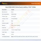 Bunn 07094-0002 S-Series Faucet, LeadFree, 1-1/32"-14 Male