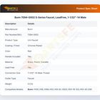 Bunn 7094-0002 S-Series Faucet, LeadFree, 1-1/32"-14 Male