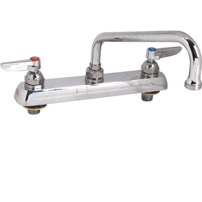 T&S Brass 1121M 8" Deck Faucet, 8"Spt,Leadfree