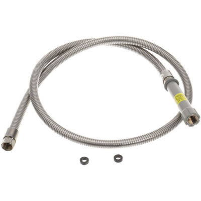 T&S Brass 0068HML 68" S/S Pre Rinse Flex Hose W/ Handle