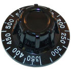 Jade Range 300-306-000 Oven Flat Down Thermostat Knob 2-1/2" DIA, 150-550F, Mount .290", Position 4 Way
