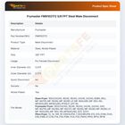 Frymaster FM8102172 3/8 FPT Steel Male Disconnect
