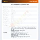 Groen GR006904 Toggle Switch 1/2 SPST