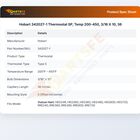 Hobart 342027-1 Thermostat SP, Temp 200-450,  3/16 X 10, 36