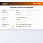 Vulcan Hart 00-356595-00001 Oven High Voltage Cable