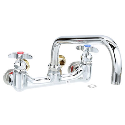 T&S Brass TSB0290 8" Wall Faucet , 12"Spt,Leadfree