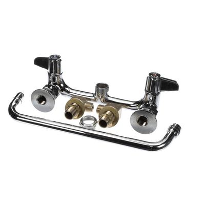 T&S Brass 5F-8WLS12 Wall Mount Faucet 8" 12&rdquo; Swing Nozzle Lever Handles