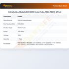 Vollrath/Idea-Medalie B204000 Oven Quartz Heater Tube 700W 104V 2-Pack