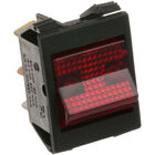 Hobart 824266-2 SPST Red Lighted Rocker Switch, 15/16" X 1-1/8", On/Off