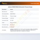 Jackson 66800118642 Dishwasher Pressure Gauge