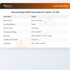 American Range 10404 Thermostat KXT, Cap36", 175-500