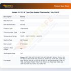 Groen 012313 K Type Dip-Sealed Thermostat, 100-290&deg;F