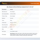 Alto-Shaam ALTGS-23794 Door Gasket 28-1/2" X 19-1/2"