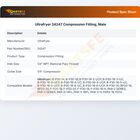 Ultrafryer 24247 Gas Fryer Compression Fitting Male