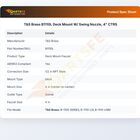 T&S Brass B1110L Deck Mount W/ Swing Nozzle, 4" CTRS