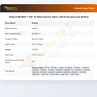 Hobart 957367-1 1/4" D-Stem Burner Valve with Extension and Orifice