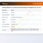 Garland 1801401 Range Top Burner Pilot Assembly Aluminium W/2 Straight Arms 4.5" L1/8" CCT