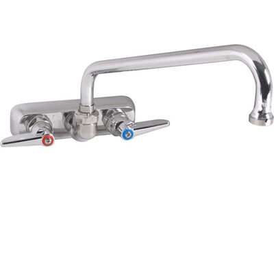 T&S Brass B1117 4" Wall Faucet ,10"Spt,Leadfree