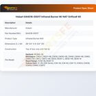 Hobart 844516-00017 Infrared Burner W/ NAT Orifice# 40