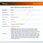 Hobart 15200-2 Burner Base & Cap 5-5/8"  CI