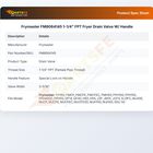Frymaster FM8064145 1-1/4" FPT Fryer Drain Valve W/ Handle