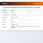 Cleveland CLEFK110683 Blower Motor Kit W/Fan Assembly, 115V, 50/60HZ