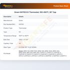 Groen 041700 KX Thermostat, 100-450&deg;F, 36" Cap