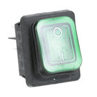 Prince Castle PC197-006 Green Lighted Rocker Switch W/ 4x1/4" Tab Terminals