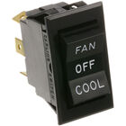 Montague #2A DPDT Black Rocker Switch W/ 6 Terminals, On/Off/On, 20A/125V/277V