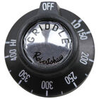 Jade Range 300-157-000 BJ Thermostat Knob, 1-15/16" DIA, OFF-LO-150-400F-HI, Mount 11/16" DIA, Position Notch up, 11/16" Long Protrusion