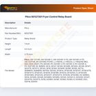 Pitco 60127301 Control Board Relay Class 2 24V