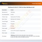 T&S Brass B-0133 8" CTRS Pre-Rinse Wall Mount Unit