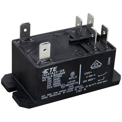 Hobart 87714-42-1 Dishwasher Relay W/ 6 Tab Terminals, 120V