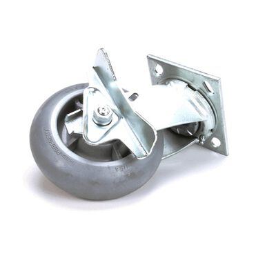 Carter Hoffmann 18301-6435 Banquet Cart Swivel With Brake Rubber 6" Grey