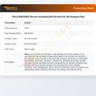 Pitco B8041901 Burner Including 601 Screen for SG Propane Gas