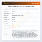 T&S Brass B107 Pre-Rinse Spray Valve 3/8" MPT 1.15 GPM