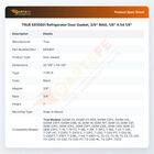 TRUE E810801 Refrigerator  Door Gasket, 3/8" MAG, 1/8" X 54 1/8"